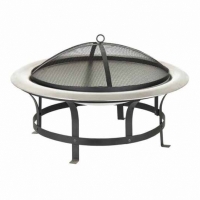 Vatra de foc rotunda Acapulco, 75 x 45 cm, otel, 1068